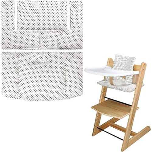 For Tripp Trapp High Chair Cushion, Soft And Comfortable For Tripp Trapp High Chair Cushion, For Tripp Trapp Cushion Set Makes It Safer And More Comfortable For Baby To Sit On (Beige Little Star)