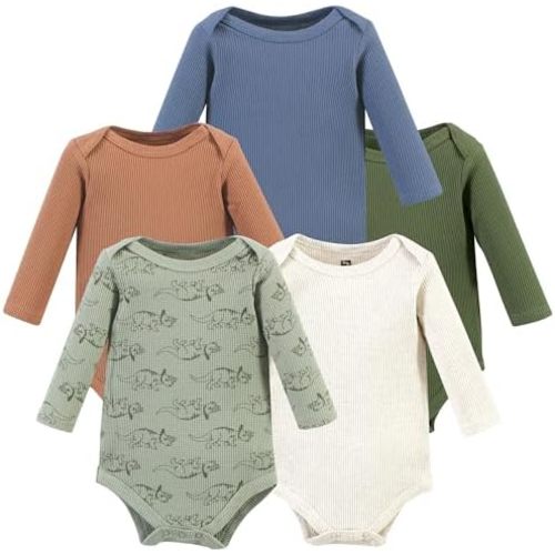 Hudson Baby unisex-baby Thermal Long Sleeve Bodysuits
