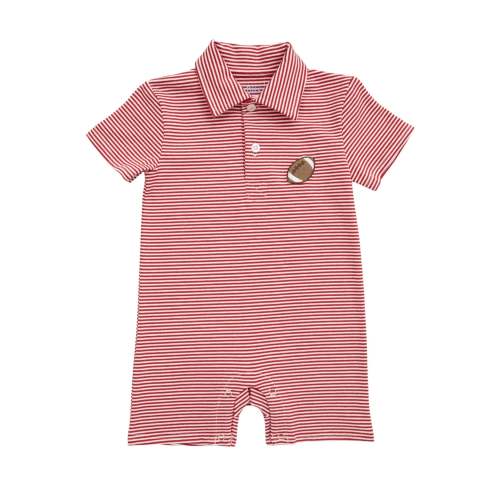 Red Football Romper – Posh Tots Children's Boutique