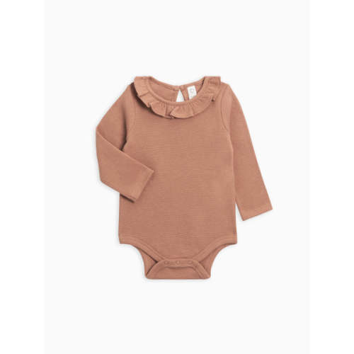 Mae Waffle Knit Ruffle Bodysuit