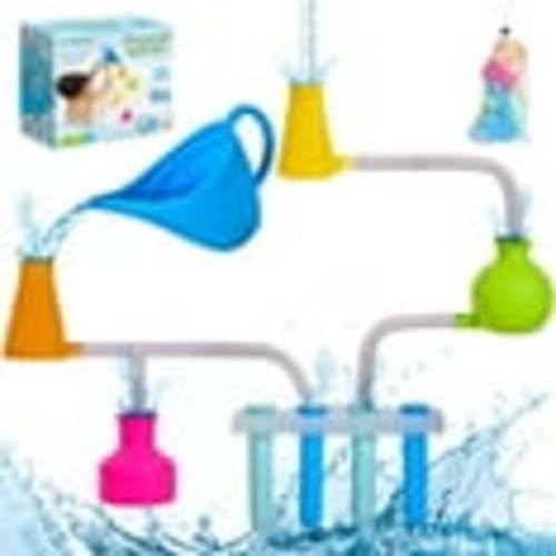 Fun Little Toys 20 Pcs Lab Bath Toy Set,Soft Silicone Bathtub Toys,Toddler Bath Toys for Kids,Bath Toys Fun DIY Kit Birthday Gift for Toddler,Boys,Girls