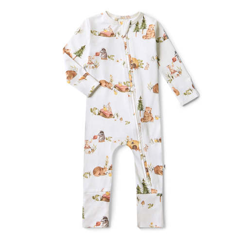 Bears Organic Baby Snugglesuit Convertible Romper | Snuggle Hunny