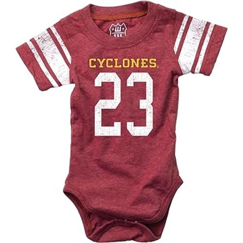 Wes and Willy Infant College Football Jersey One Piece Bodysuit