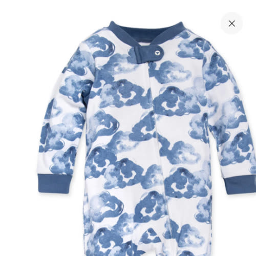 Moonlight Clouds Organic Cotton Footed Sleep & Play – Burt's Bees Baby