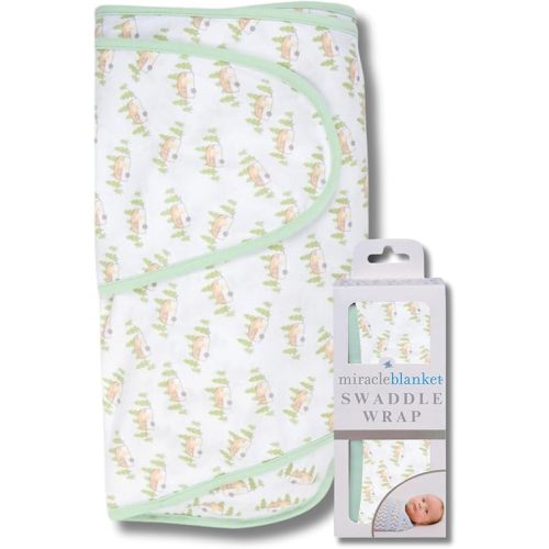 Miracle Blanket Swaddle Wrap – Help Your Newborn Sleep Longer – Soft & Secure Sleep Sack for Infants – Easy-to-Use Swaddling Blanket for a Calm Baby (Camper)