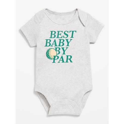 Short-Sleeve Unisex Graphic Bodysuit for Baby