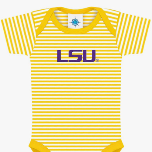 Creative Knitwear College Baby NCAA Infant Striped Bodysuit
