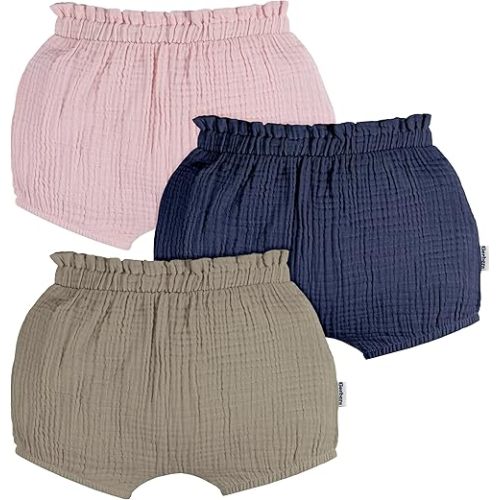 Gerber Baby-Girls 3-Pack Bubble Shorts