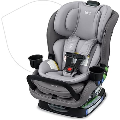 Britax Poplar S Convertible Car Seat, 2-in-1 Car Seat with Slim 17-Inch Design, ClickTight Technology, Glacier Graphite
