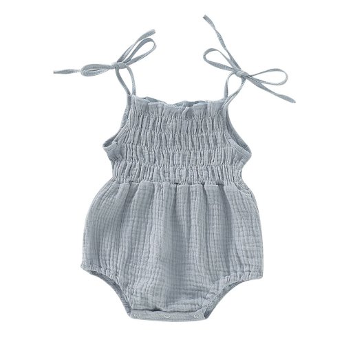 Finlee smocked romper in blue – ChubbyBubbyBear LLC