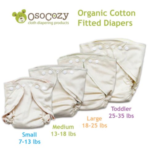 OsoCozy Organic Fitted Cloth Diapers - US Made – Jen's Organic Baby