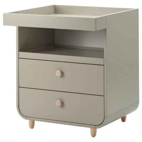 MYLLRA Changing table with drawers - beige
