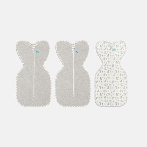 Swaddle Up™ Starter Pack 1.0 TOG Cotton Grey Bunny