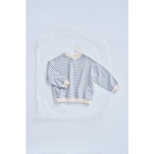 ZARA TIMELESS - STRIPED SWEATSHIRT - Blue | ZARA United States