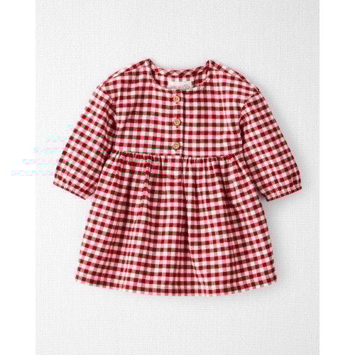 Baby Girl Organic Cotton Flannel Dress - Little Planet | Carter's
