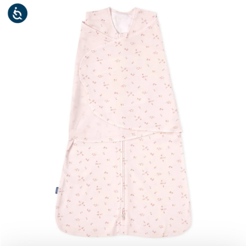 Pink Floral Cotton Swaddle Small | HALO