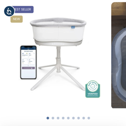 HALO BassiNest® Connected Swivel Sleeper 3.0 Smart Bassinet