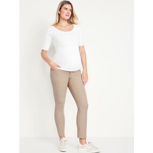 Maternity Full-Panel Pixie Ankle Pants | Old Navy