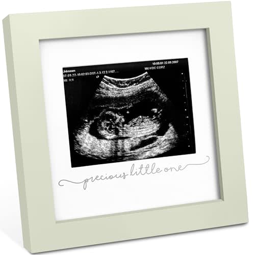 KeaBabies Baby Sonogram Picture Frame - Modern Ultrasound Frame for Mom to Be, Pregnancy Announcement Sonogram Photo Frames, Gender Reveal for Expecting Parents, First Time Dad Gifts (Sage)
