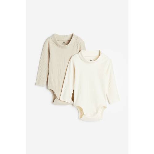 2-PACK RIBBED TURTLENECK BODYSUITS