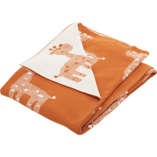 Titan Baby Throw Blanket, Orange - Safavieh Blankets & Quilts | Maisonette