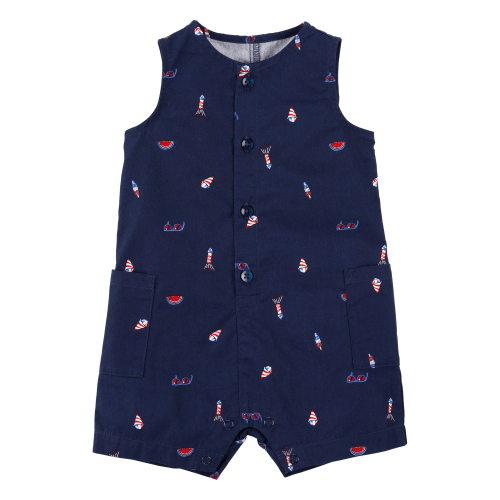 Baby 4th Of July Button-Down Romper - Carter's | Carter's