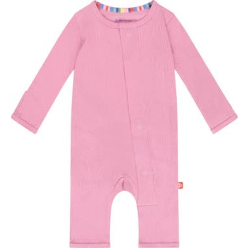 Mauve Ribbed Magnetic Coverall
