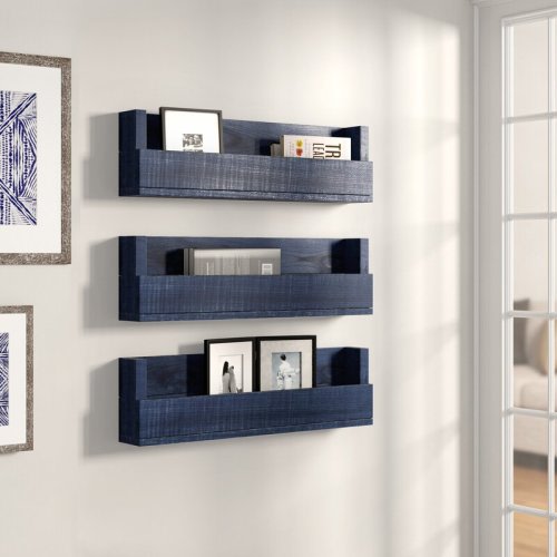 Sand & Stable™ Baby & Kids Burch Pine Wood Floating Shelf "& Reviews" | Wayfair