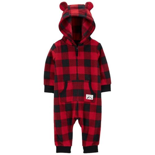 Baby Boy Carter's 1-Piece Buffalo Check Jumpsuit