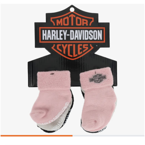 Infant Girls's 3 Pack Socks in Dusty Pink / Vintage Cream | Harley-Davidson USA