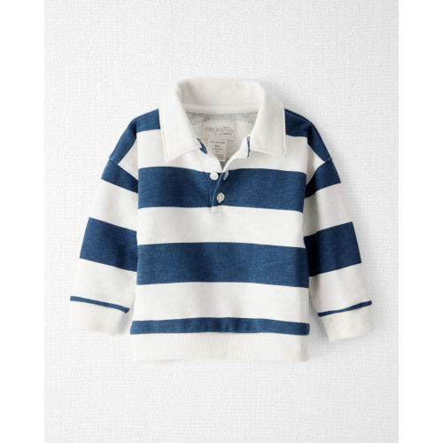 Baby Organic Cotton Henley Top in Stripes - Little Planet | Carter's
