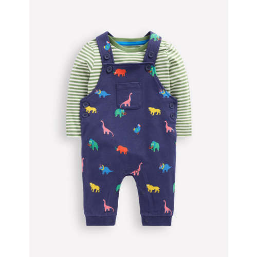 Printed Jersey Overalls Set-Multi Prehistoric Animals | Boden USA