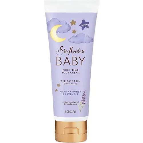 SheaMoisture Baby Moisturizer Manuka Honey & Lavender for Delicate Hair and Skin Nighttime Hair and Skin Care Regimen 8 oz