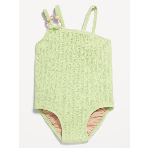 Textured Asymmetric One-Piece Swimsuit for Toddler & Baby