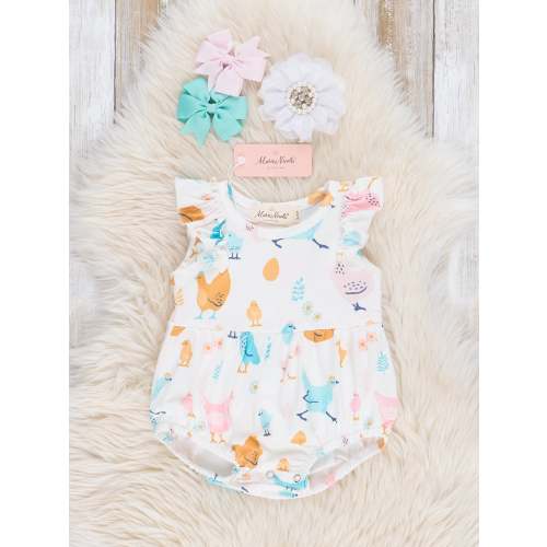Marie Nicole-
Bright Chicken Ruffle Bubble