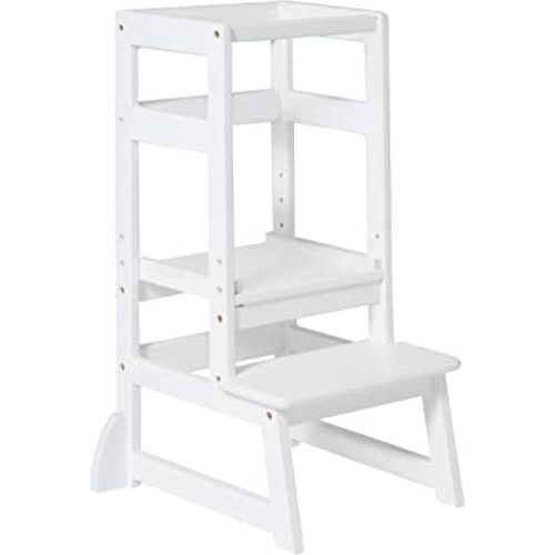 SDADI Adjustable Height Kitchen Step Stool,Kids Learning Stool,Mothers' Helper LT05W