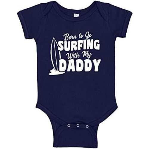 Born to Go Surfing with My Daddy Baby Bodysuit/Toddler T-Shirt for The Surf Dad