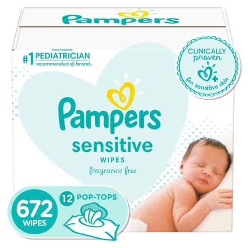 Pampers Sensitive Wipes (672)
