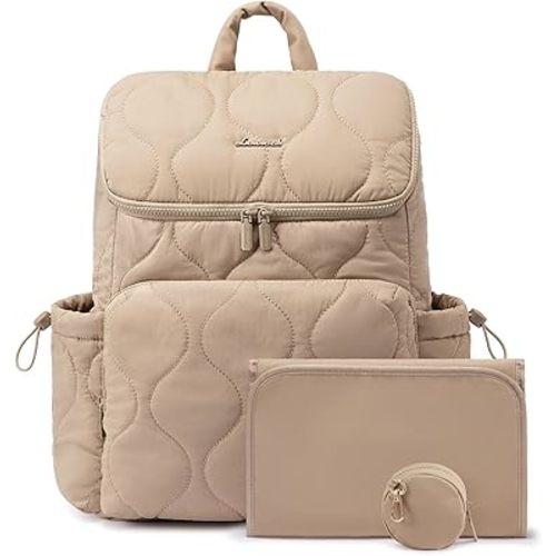 LOVEVOOK Diaper Bag Backpack,Lightweight Baby Diaper Bag for Moms Dads,Baby Bag for Boys Girls with Insulated Pockets, Changing Pad, Stroller Straps and Pacifier Case,Khaki