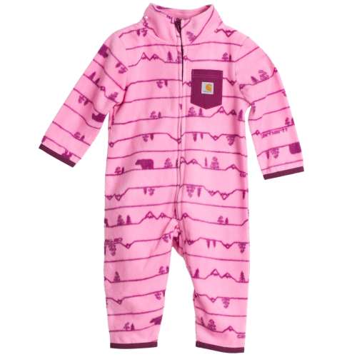 Kids' Long Sleeve Printed Zip-Front Coverall (Baby) 12mo