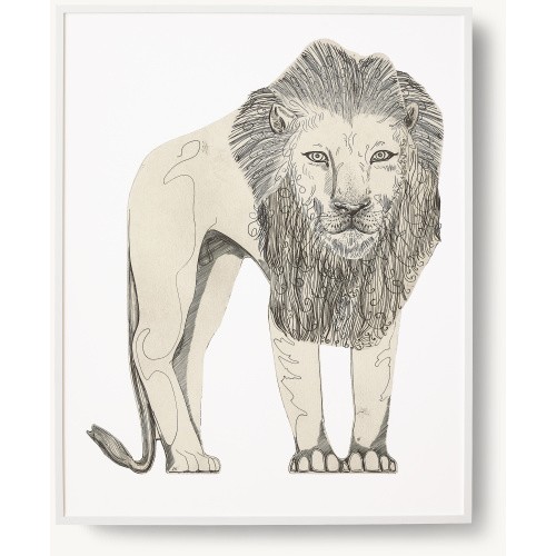 Wood Block Safari Animal - Lion | RH Baby & Child