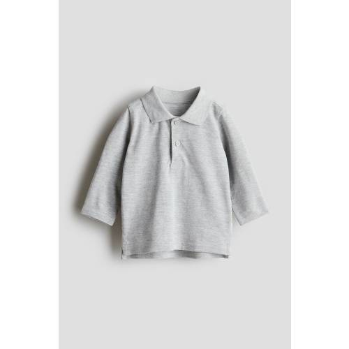 LONG-SLEEVED PIQUÉ POLO SHIRT