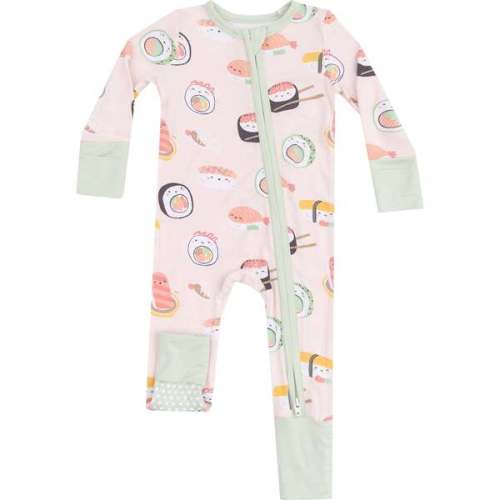 2 Way Zipper Romper, Sushi Pink