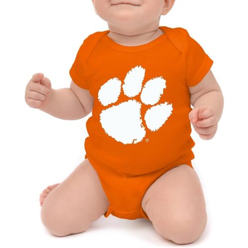 Little King NCAA Short Sleeve Romper-Big Logo 100% Cotton-Sizes 0-3M