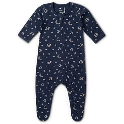 monica + andy Baby Organic Zipper One-Piece