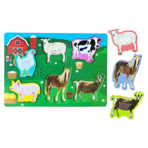 Brilliant Baby Sensory Farm Animals Sound Puzzle