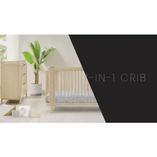 Delta Children Noah 4-In-1 Convertible Crib Greenguard Gold Certified - Natural Sandstone