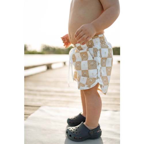 Smiley Face & Cross Swim Shorts – OUR HOUSE ABOVE