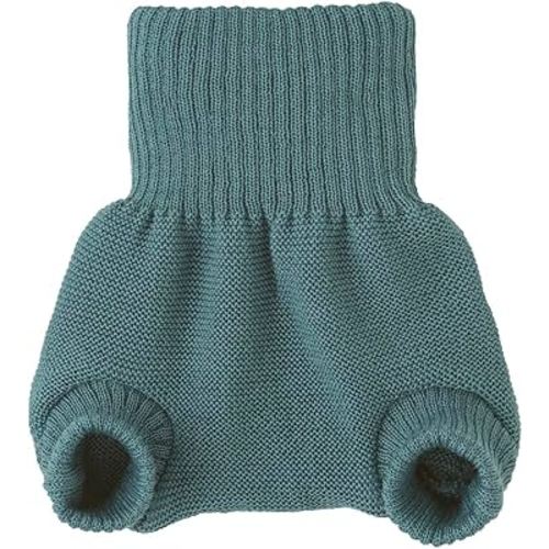 EcoAble Merino Wool Diaper Cover – Organic Overnight Knit Cover | Breathable Natural Fiber | Ideal for Fitted Cloth Diapers (EU86-92, Eucalyptus)