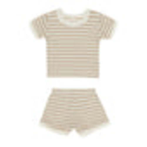 Waffle Shortie Set, Oat Stripe – SpearmintLOVE